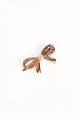 Scout Bow Hair Clip - Gold/Pearl