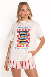 Aperitivo Tee Set - White Red Aperitivo