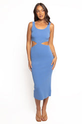 Abella Midi Dress - Blue