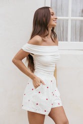 Aisha Shorts - White