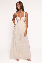 Avella Cutout Jumpsuit - White