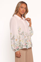 Avis Top - Pink Floral