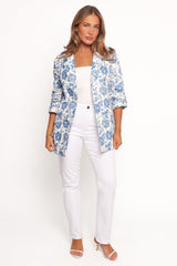 Billie Blazer - White/Blue