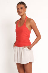 Boston Halter Top - Coral