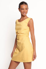 Cielo Mini Dress - Butter Yellow
