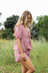 Dory Top - Pink Polka Dot