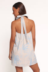 Elira Mini Dress - Blue Soleil