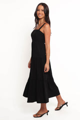 Elvia Maxi Dress - Black