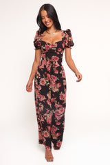 Estie Pants - Black Floral