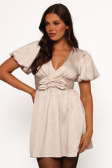 Everton Mini Dress - Beige