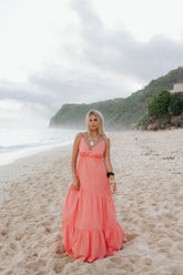 Forbes Maxi Dress - Coral