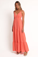 Forbes Maxi Dress - Coral