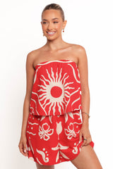 Herbie Strapless Romper - Sunburst