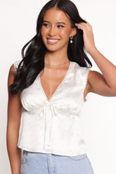 Ingrid Top - Cream Ditsy