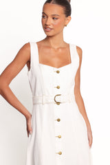 Jennings Midi Dress - White
