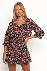 Kealan Dress - Black Floral