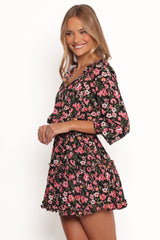 Kealan Dress - Black Floral
