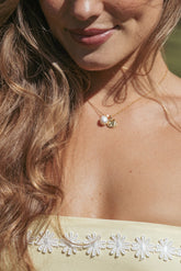 Lavinia Necklace - Gold/Pearl