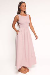 Lillie Maxi Dress - Pale Pink
