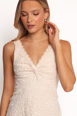 Louise Midi Dress - Cream