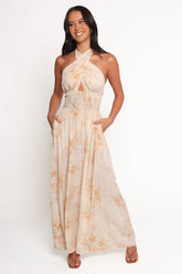 Lunaria Halterneck Jumpsuit - Floral