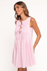 Madeline Mini Dress - Pale Pink