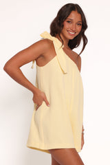 Miffy One Shoulder Romper - Yellow