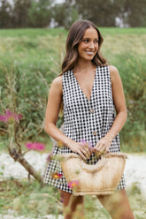 Miller Short Set - Black Gingham