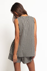 Miller Short Set - Black Gingham