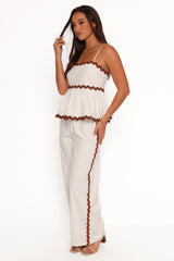 Mollymook Pant - White Tan