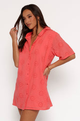 Norah Mini Dress - Coral