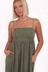 Odessa Maxi Dress - Palm Green