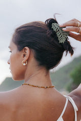Palm Hair Clip - Green