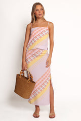 Riven Skirt Set - Pink Plaid