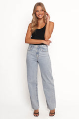 Rumi High Rise Wide Leg Jeans - Lucid