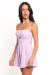 Rycee Scalloped Romper - Lilac