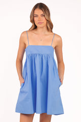Serina Mini Dress - Blue