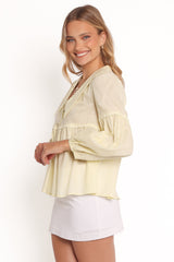 Thalassa Top - Butter Yellow