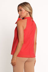 Venice Bow Top - Red