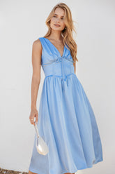 Verena Midi Dress - Periwinkle Blue