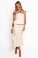 Xami Skirt Set - Pale Yellow