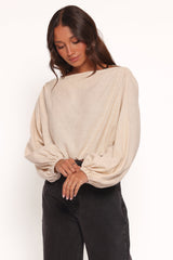 Zara Long Sleeve Top - Stone