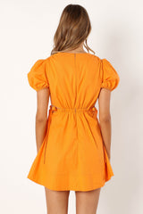 Sachie Cut Out Mini Dress - Orange