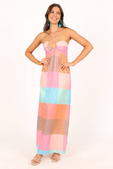 Sundae Halterneck Maxi Dress - Multicoloured