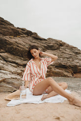 Myles Short Set - Red Stripe