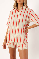 Myles Short Set - Red Stripe