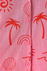 Tally Short Set - Pink Red