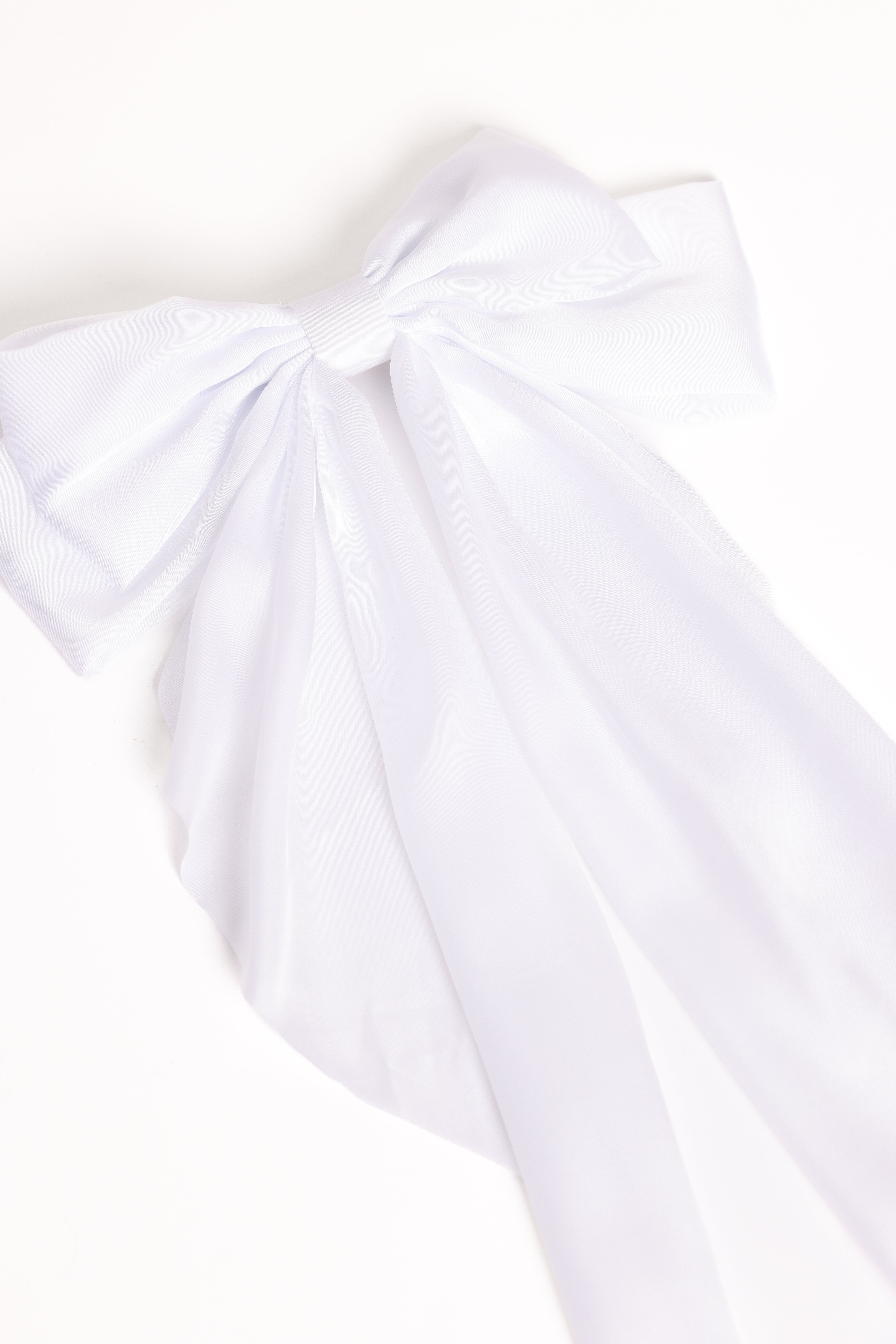 Grace Hair Bow - White