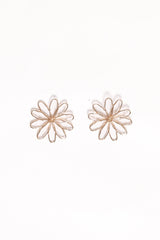 Indi Flower Earrings - Gold