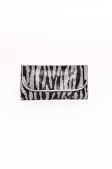 Zara Embellished Bag - Zebra